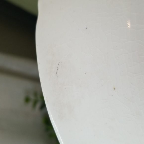 Victorian Lady Antique Plate - Picture 8 of 10